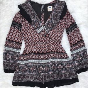 Wild BluexSadie Robertson Medallion Challis Romper